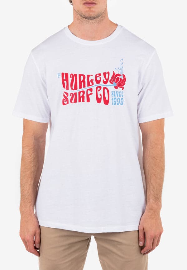 hurley Everyday Sea Short Sleeve WHITE