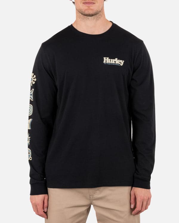hurley Everyday Society Long Sleeve BLACK