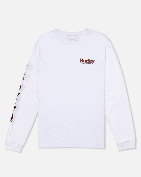 Hurley Everyday Society Long Sleeve WHITE