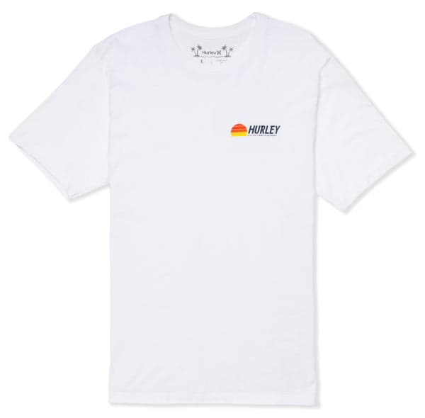 Hurley Everyday Sun Stripes Short Sleeve WHITE