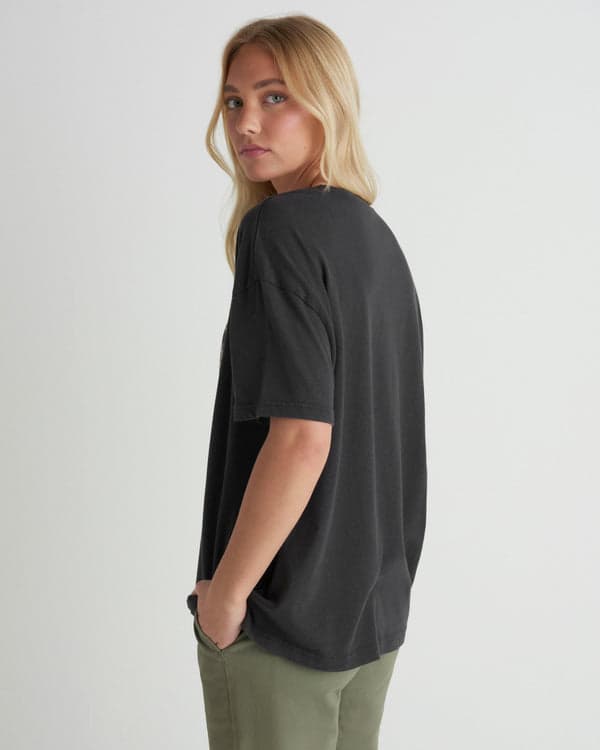 Hurley Fair Winds Boyfriend Tee Off Black