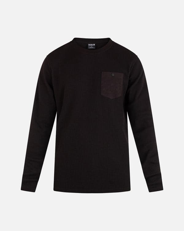 hurley Felton Thermal Crew Long Sleeve Black