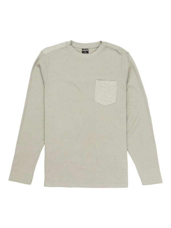hurley Felton Thermal Long Sleeve Crew SANDSTORM
