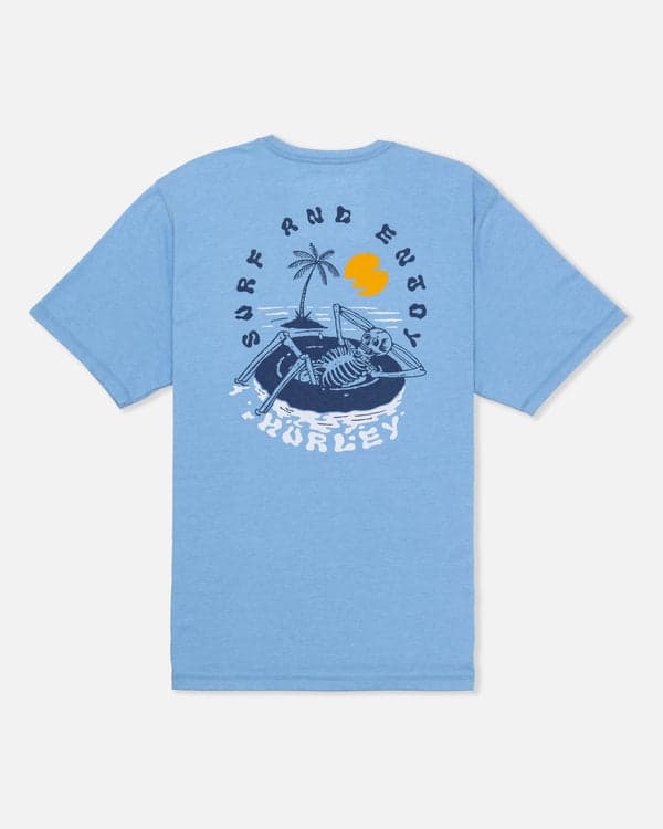 Hurley Floating Short Sleeve Aquifer Heather
