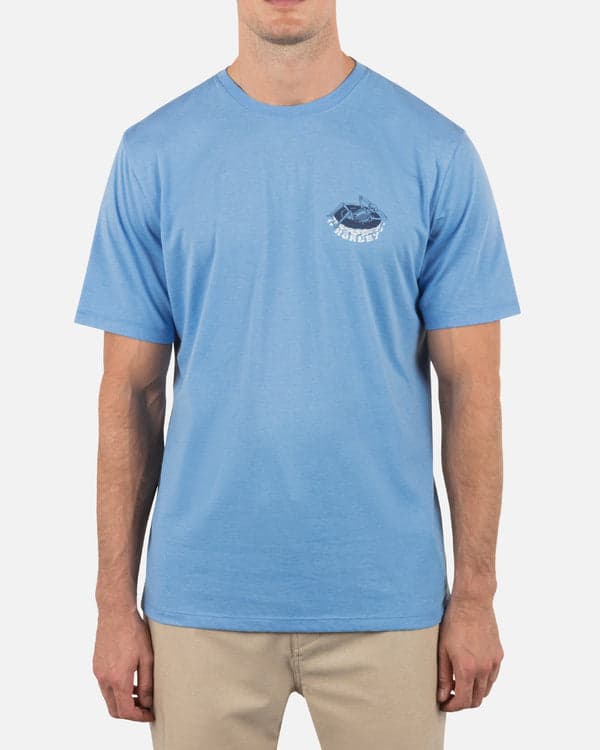 hurley Floating Short Sleeve Aquifer Heather