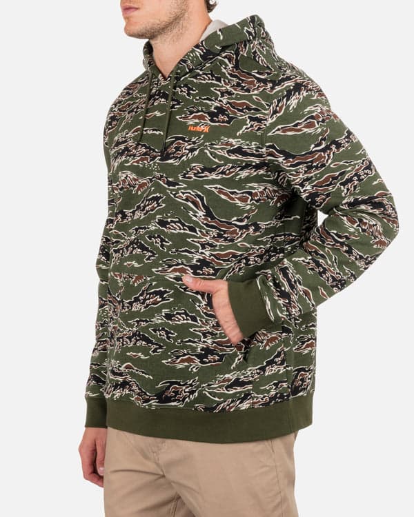 Hurley Forest Camo Pullover CHARCOAL FERN