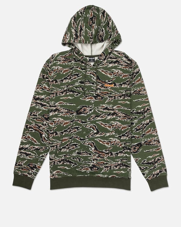 Hurley Forest Camo Pullover CHARCOAL FERN
