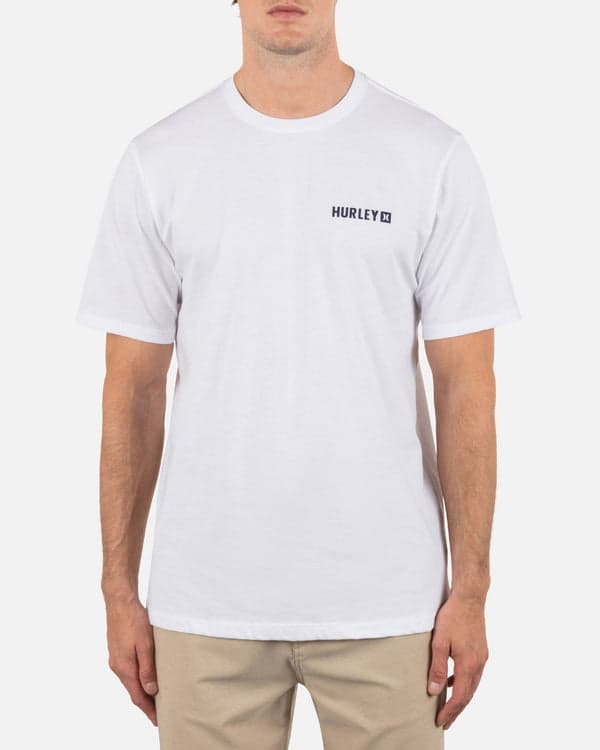 hurley Four Corners Short Sleeve White