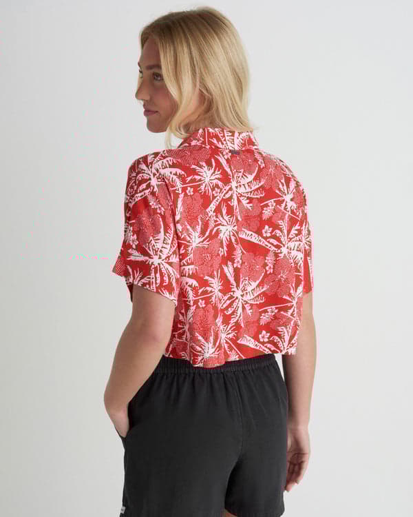 Hurley Getaway Short Sleeve Float Red