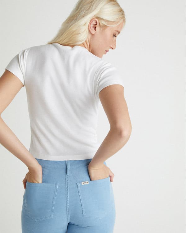 Hurley Giving Aloha Baby Tee White