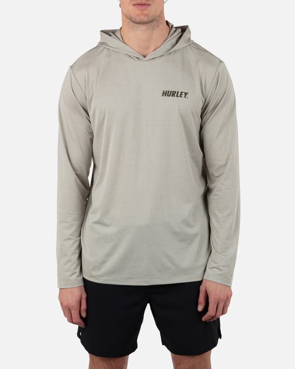 hurley H20-Dri Outback Long Sleeve Hood Sandstorm