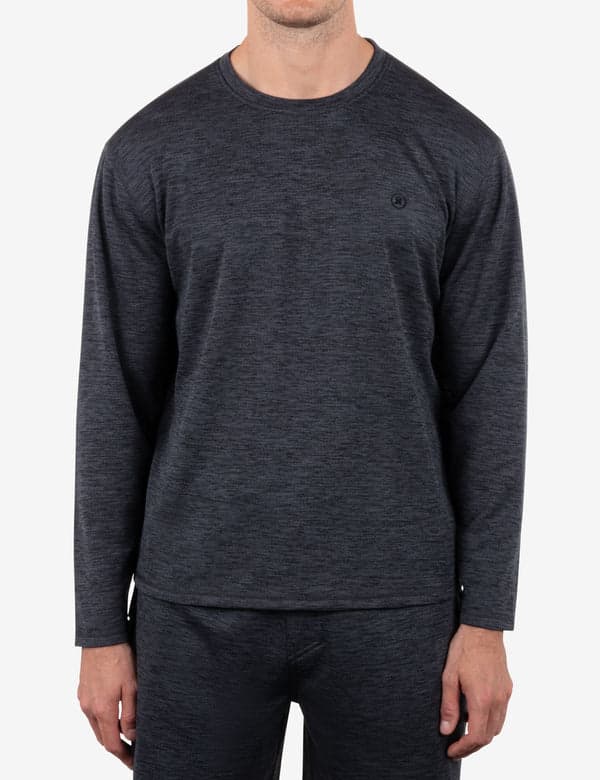 hurley H2O Dri Daybreak Long Sleeve Crew BLACK