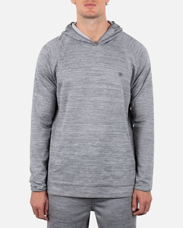 hurley H2O Dri Daybreak Pullover Stone Grey