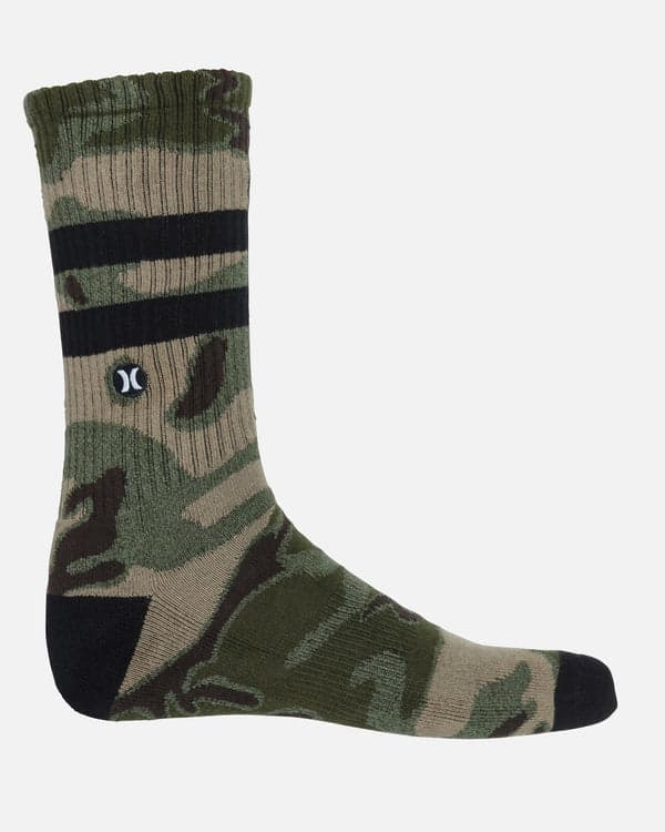 hurley H2O-Dri Jacquard Crew 1Pk Army