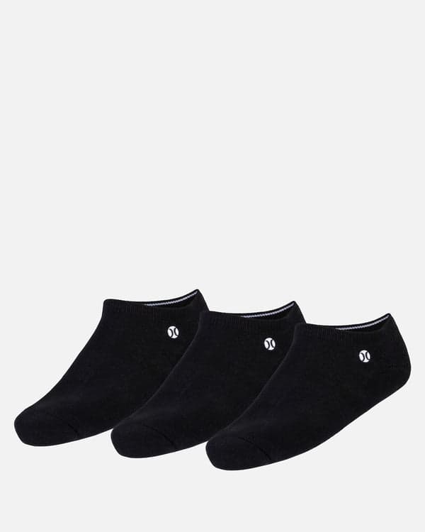 hurley H2O-Dri Low Cut 3 Pk Black
