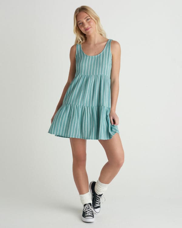 hurley Hidden Treasures Mini Dress Reef Waters