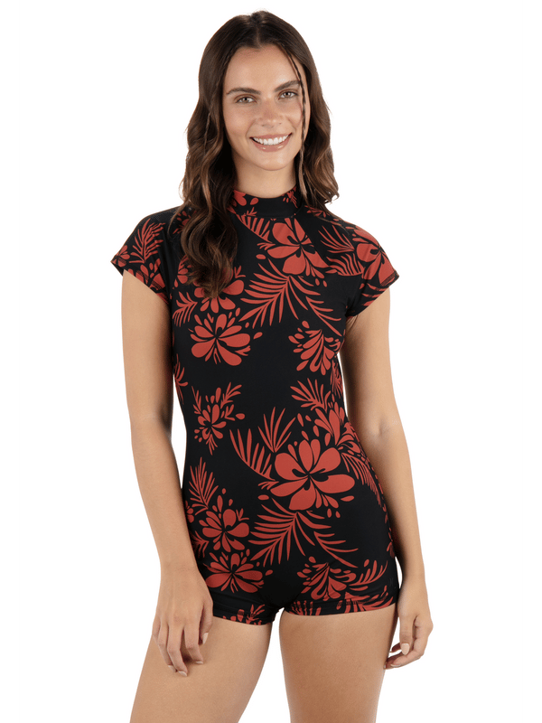 hurley Hidden Tropical Surfsuit Black