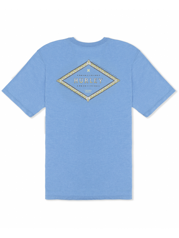 Hurley Hieroglyph Short Sleeve AQUIFER HEATHER