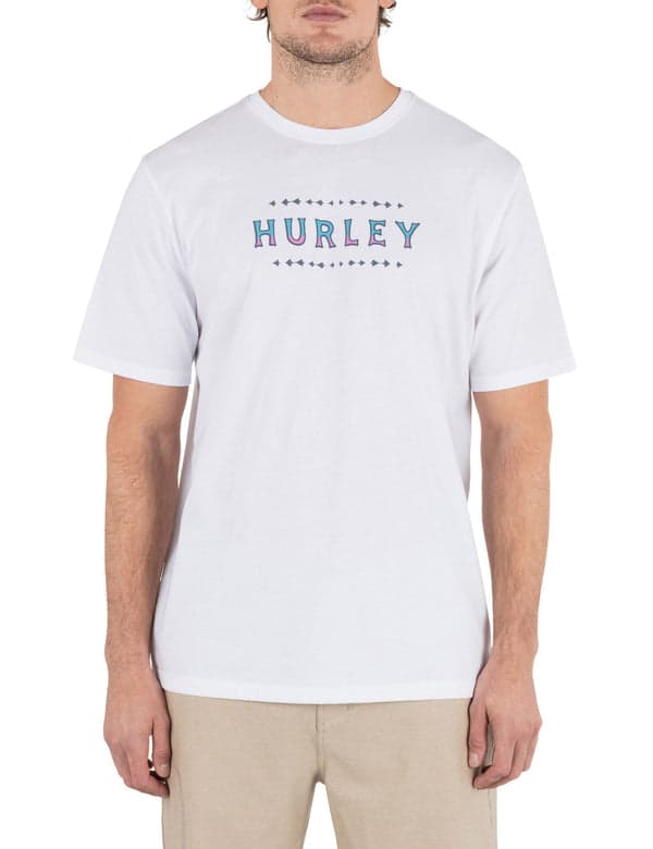 hurley Hieroglyph Short Sleeve WHITE