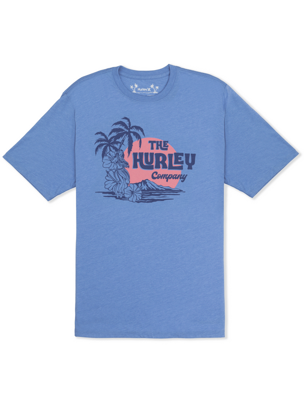 Hurley Hula Hula Short Sleeve AQUIFER HEATHER