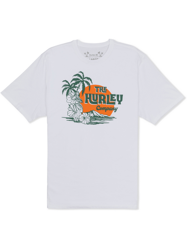 Hurley Hula Hula Short Sleeve WHITE