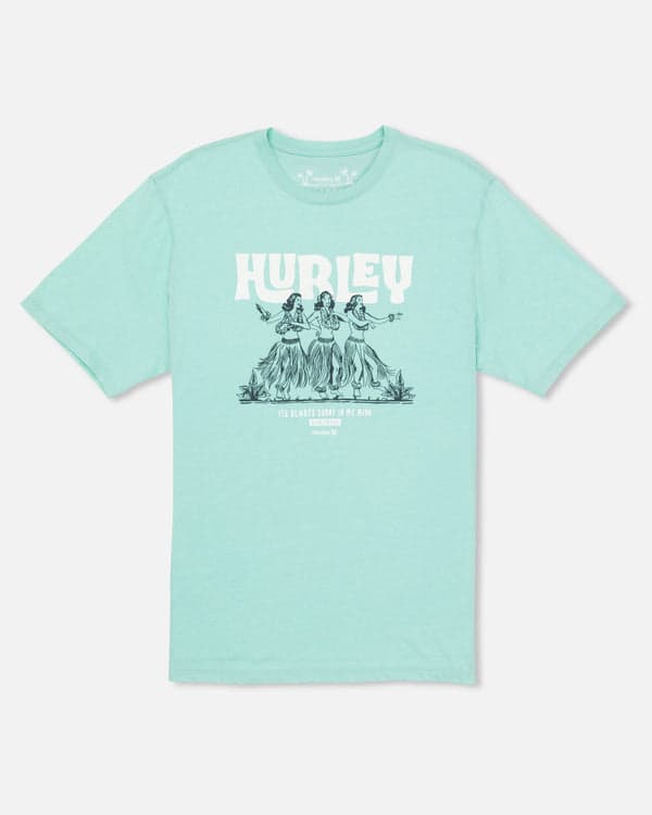 Hurley Hula Short Sleeve Tropical Mist Heather