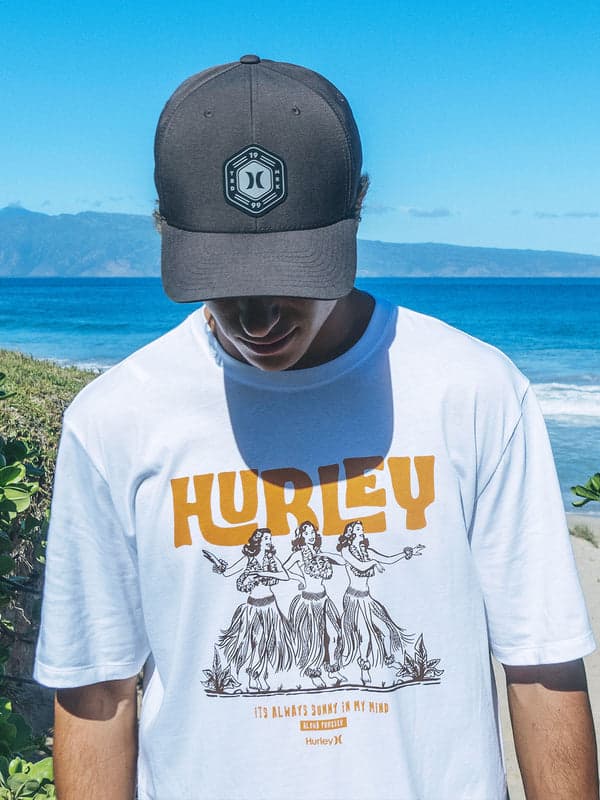 hurley Hula Short Sleeve White