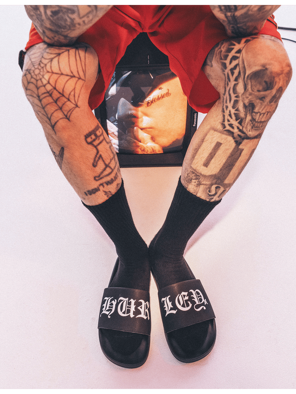 hurley Hurley x Travis Barker Slide BLACK