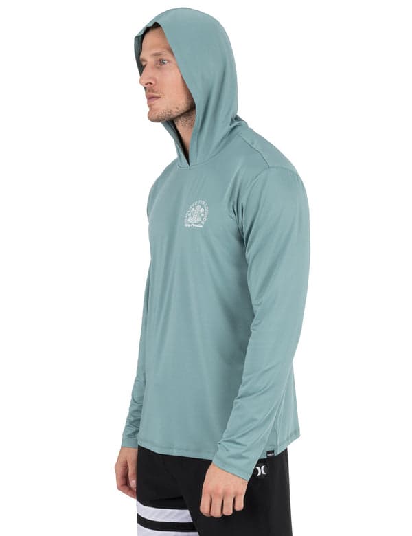 Hurley Hybrid UPF Hooded Long Sleeve ARTILLERY