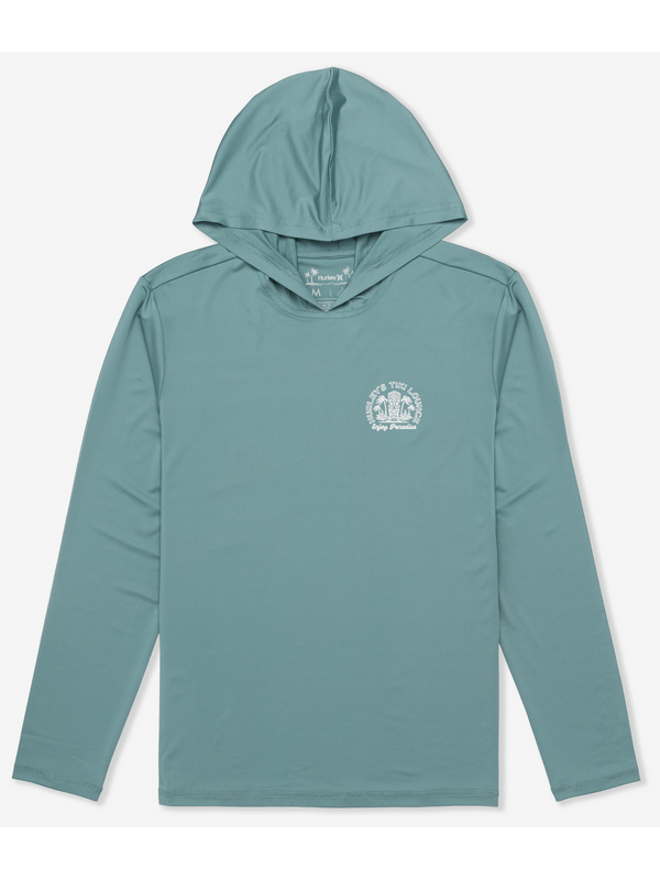 Hurley Hybrid UPF Hooded Long Sleeve ARTILLERY