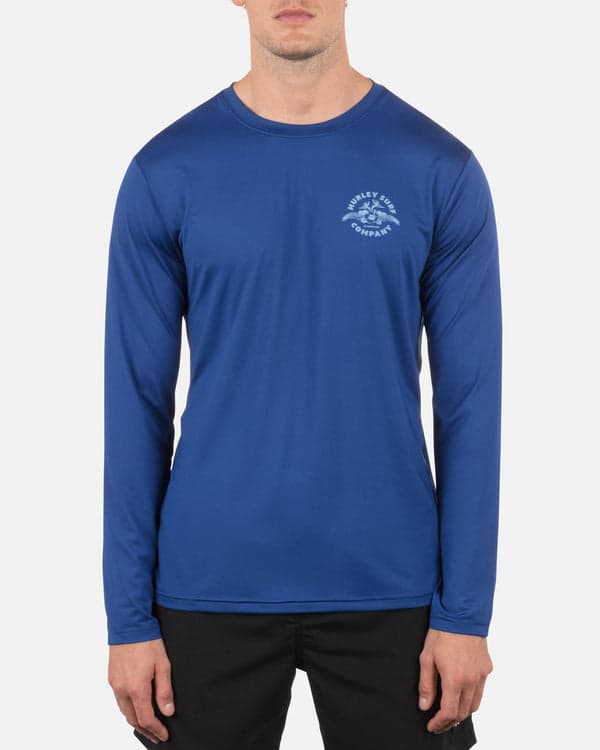 hurley Hybrid UPF Long Sleeve Abyss