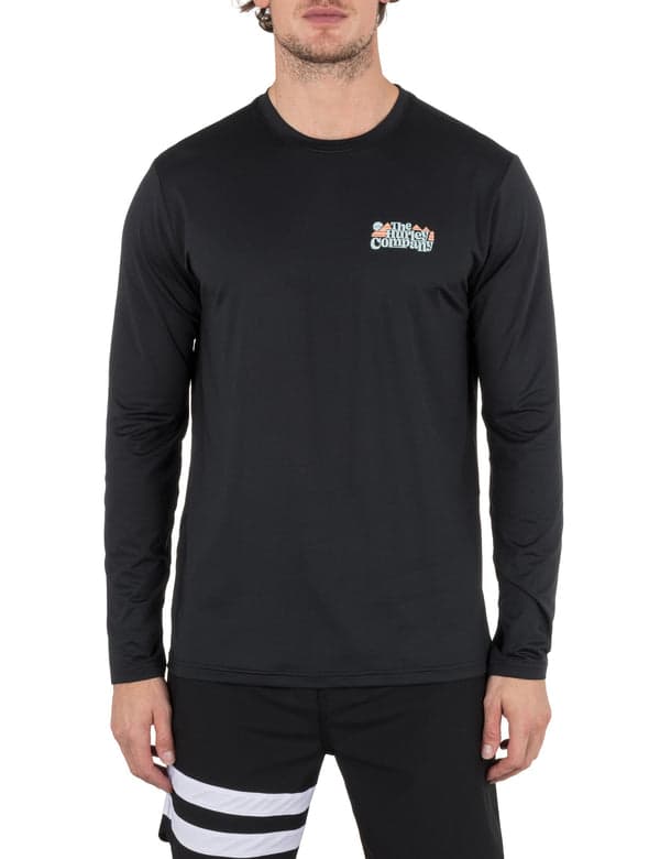 hurley Hybrid UPF Long Sleeve BLACK