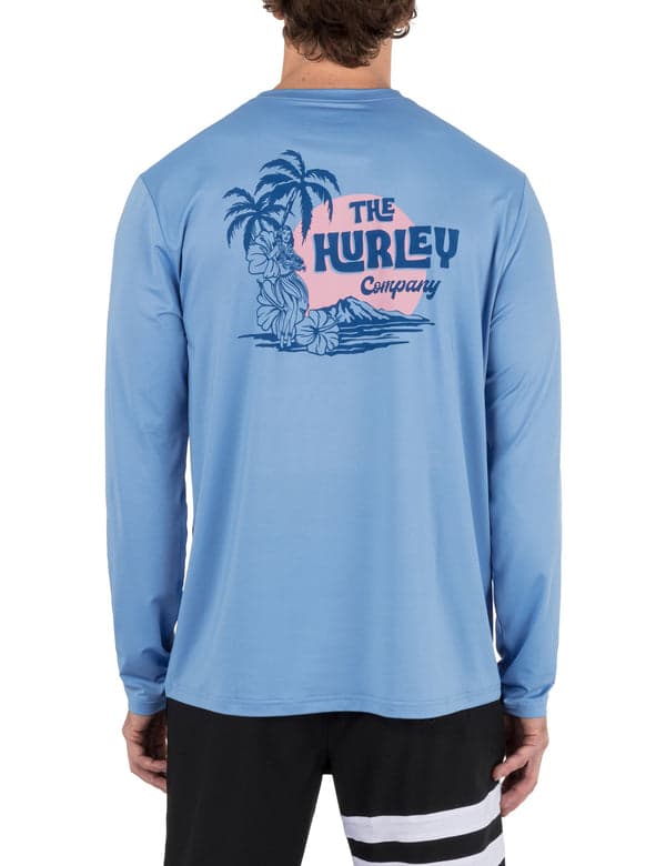 Hurley Hybrid UPF Long Sleeve LIGHT BLUE