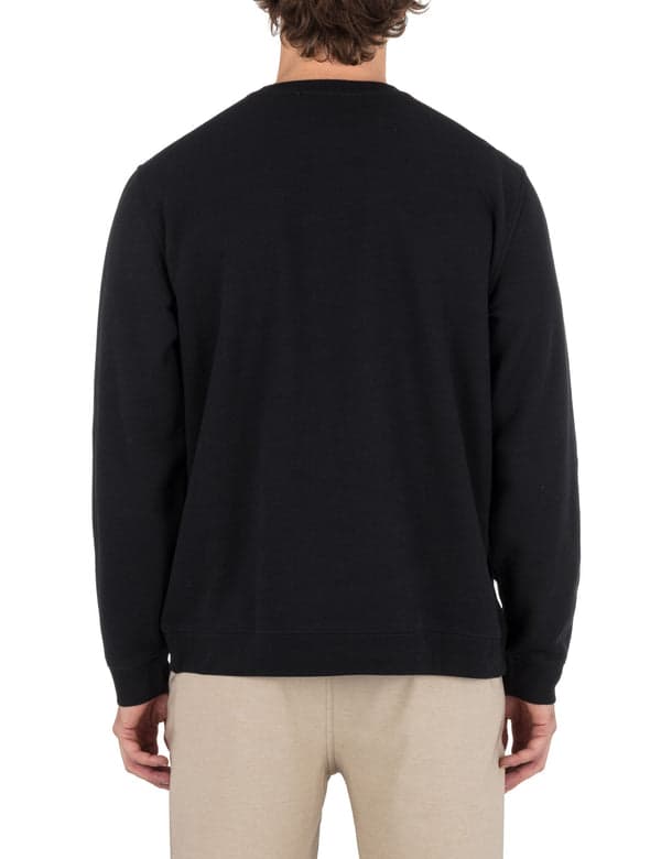 Hurley Icon Long Sleeve Crew BLACK
