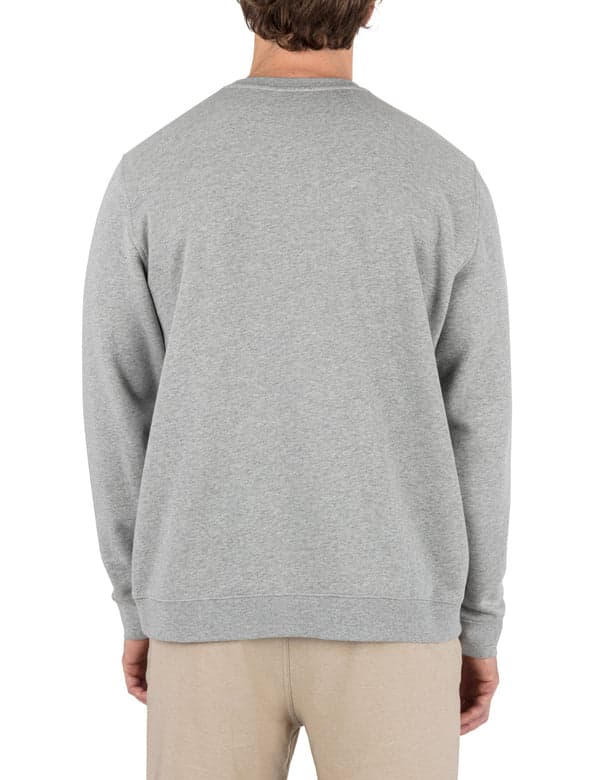 Hurley Icon Long Sleeve Crew GREY HEATHER