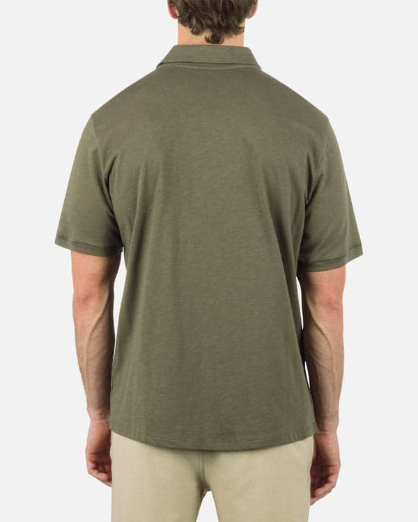 Hurley Icon Slub Polo Short Sleeve Olive