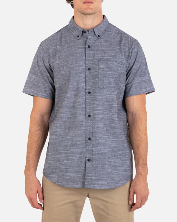 hurley Icon Stretch Short Sleeve Black