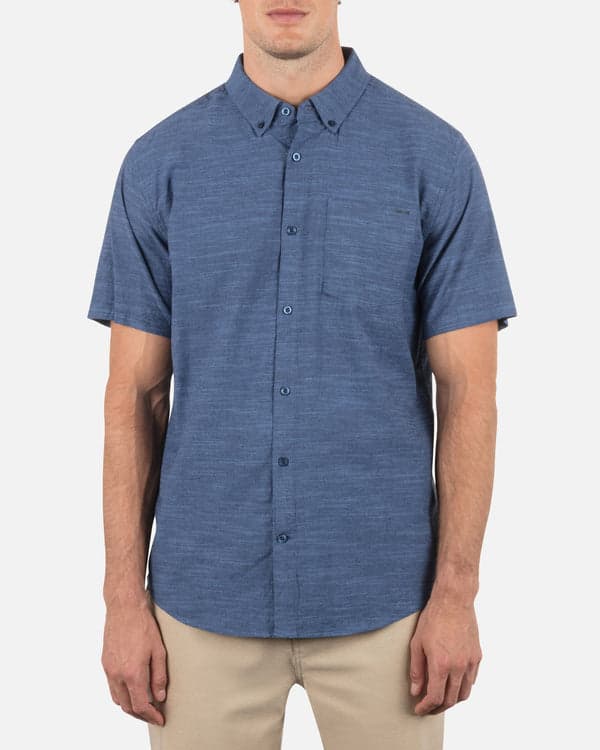 hurley Icon Stretch Short Sleeve Obsidian