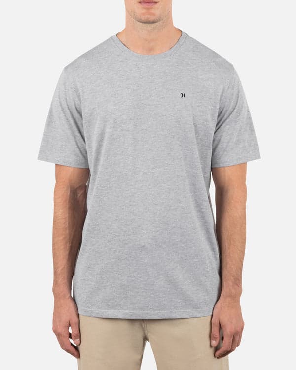 hurley Icon Tee Short Sleeve Dark Grey Heather