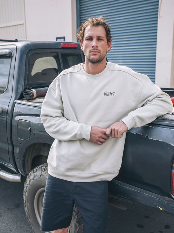 hurley Ironclad Heavyweight Crew Bone