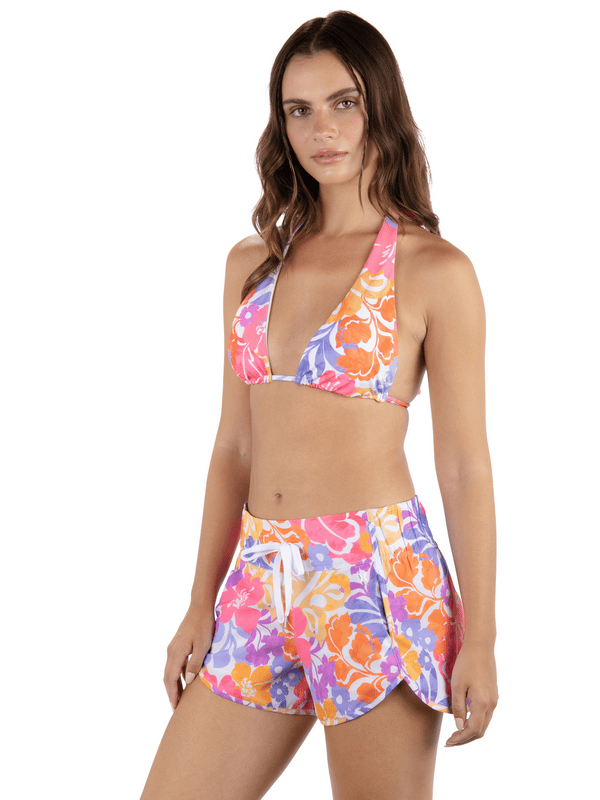 Hurley Island Floral Aquas 2.5" Boardshort Coconut