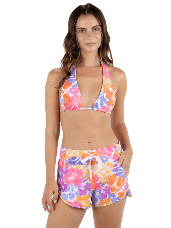 hurley Island Floral Aquas 2.5" Boardshort Coconut