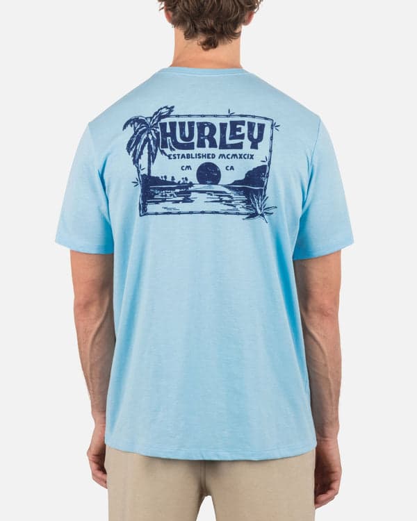 Hurley Island Vibes Slub Short Sleeve Blue Dream