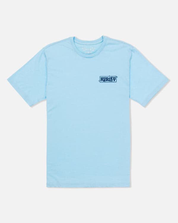 Hurley Island Vibes Slub Short Sleeve Blue Dream