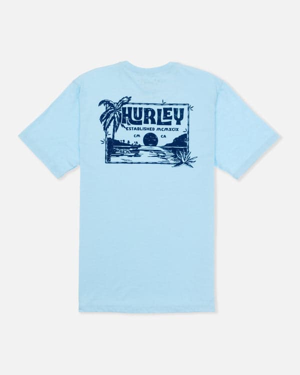 Hurley Island Vibes Slub Short Sleeve Blue Dream