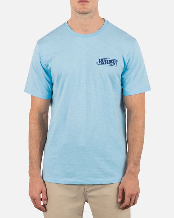 hurley Island Vibes Slub Short Sleeve Blue Dream