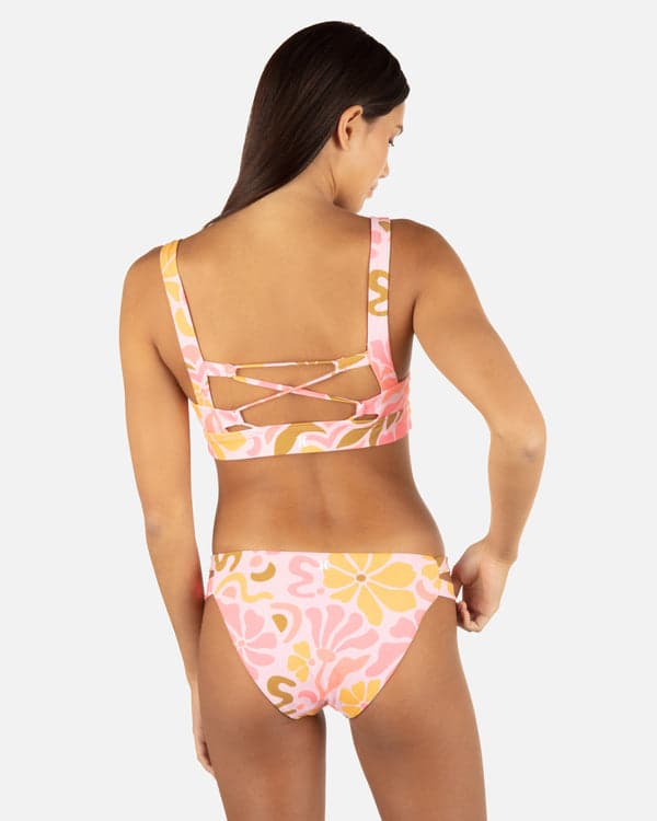 Hurley Isola Tab Scoop Top Coral Blossom