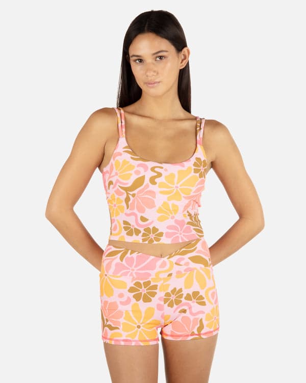 hurley Isola Tankini Coral Blossom
