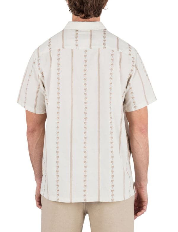 Hurley Jacquard Rincon Short Sleeve Shirt BONE