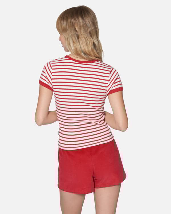 Hurley Just A Girl Baby Tee Rococco Red